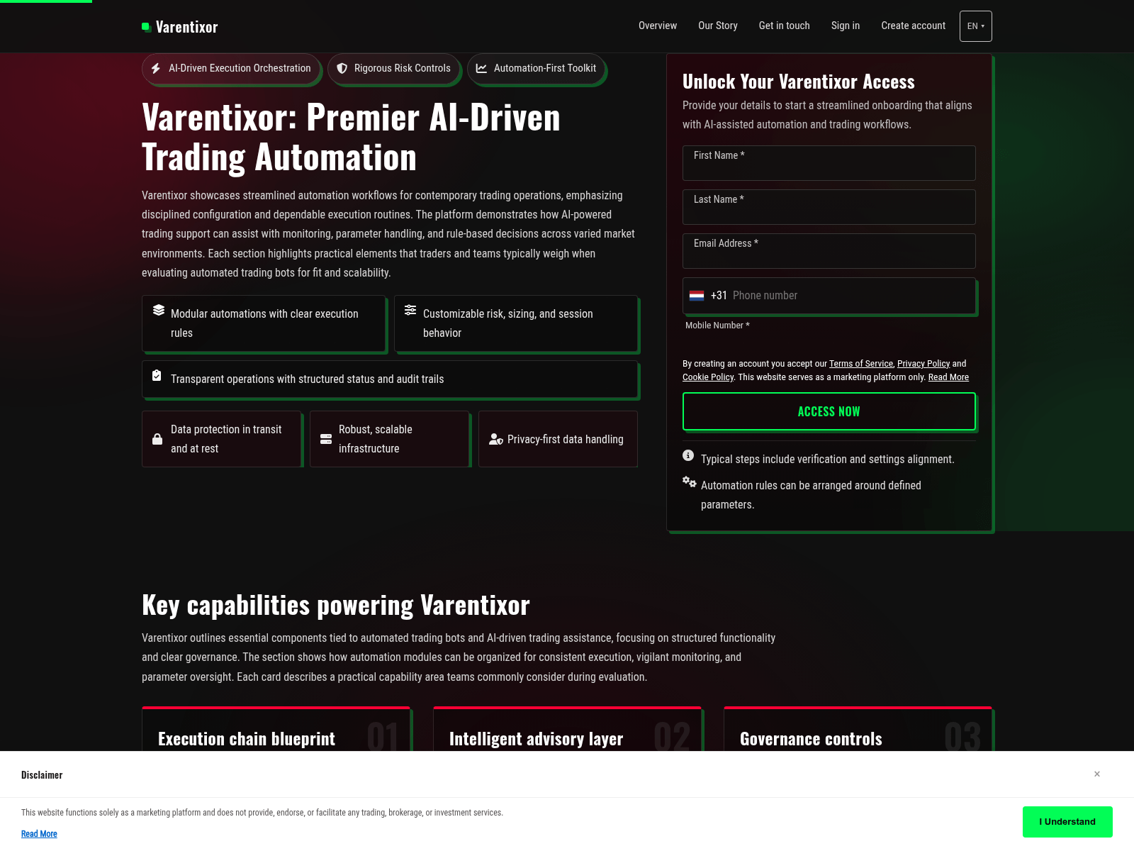 Screenshot of varentixor-pro.com