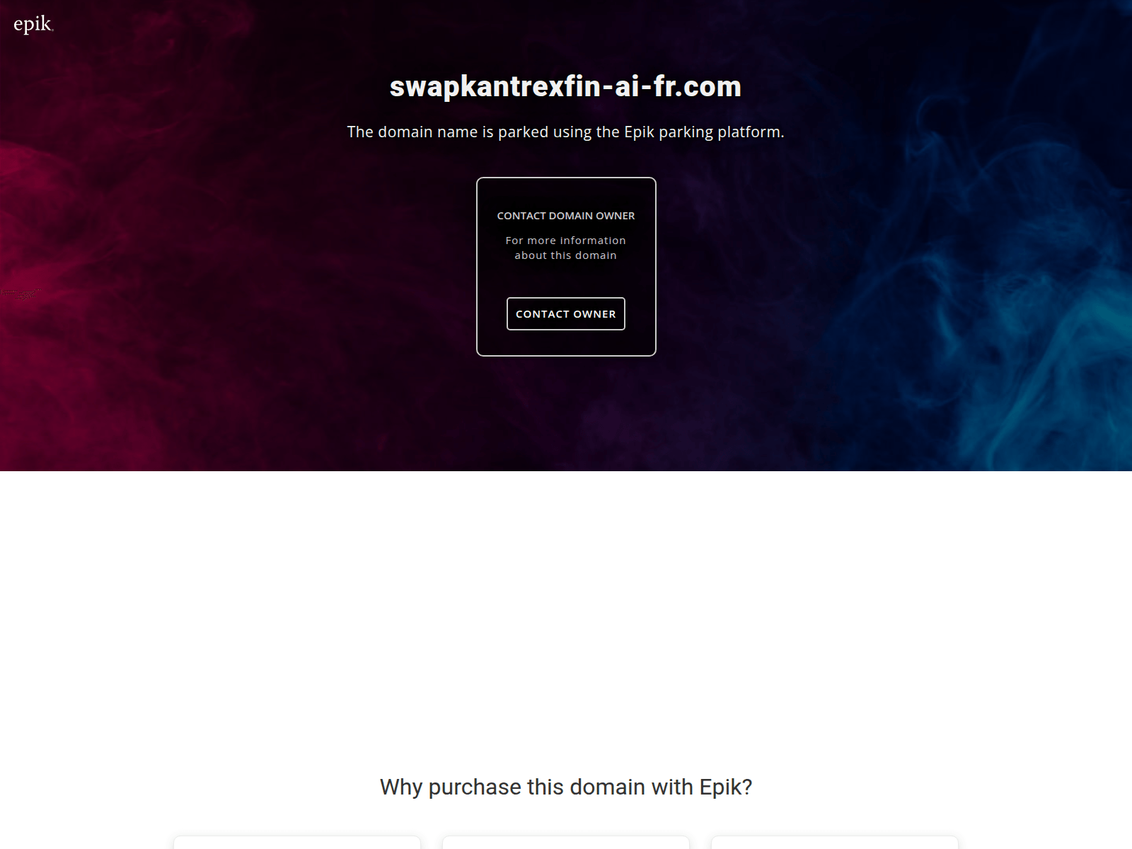 Screenshot of swapkantrexfin-ai-fr.com