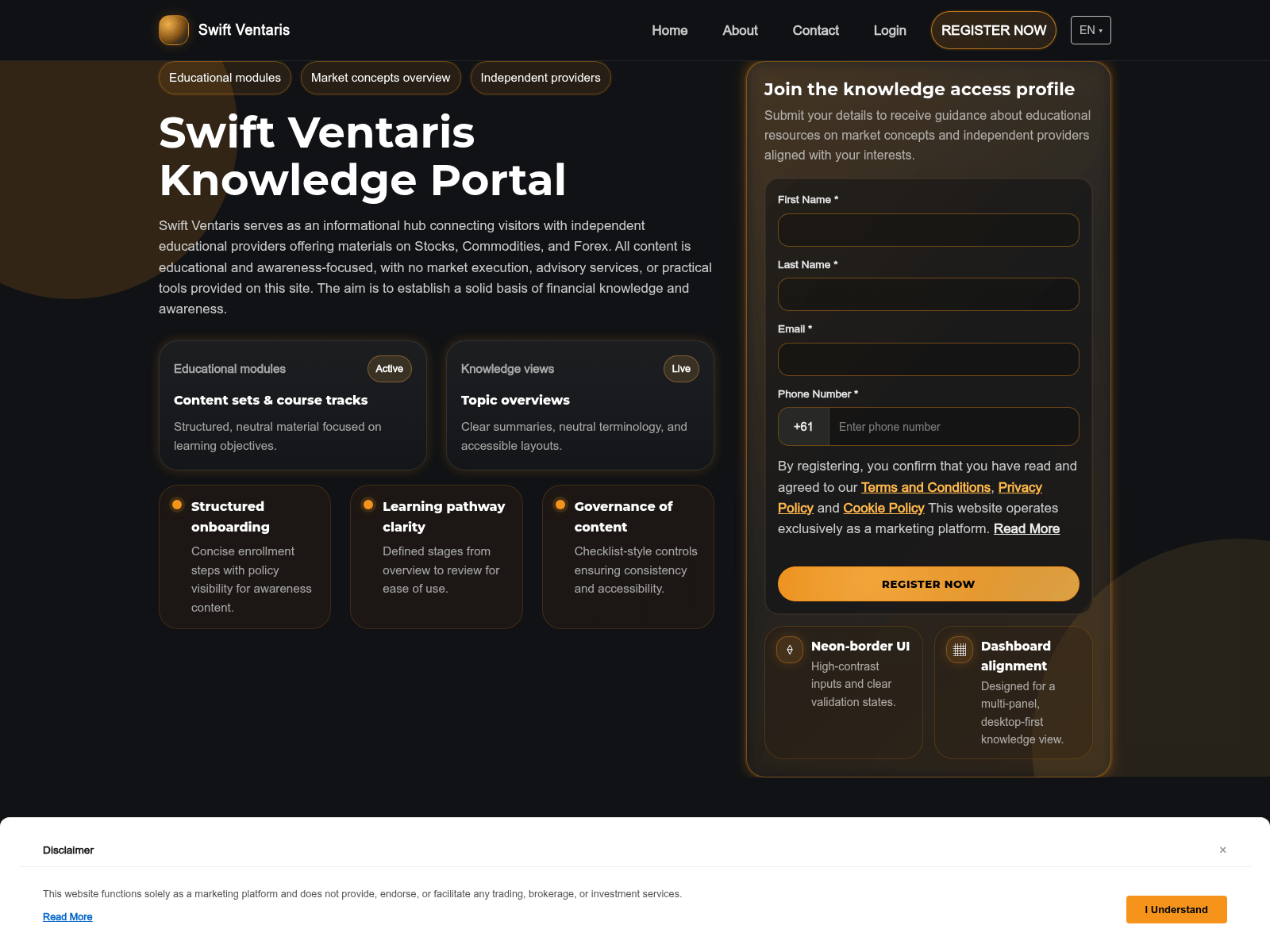 Screenshot of swift-ventaris-platform.com