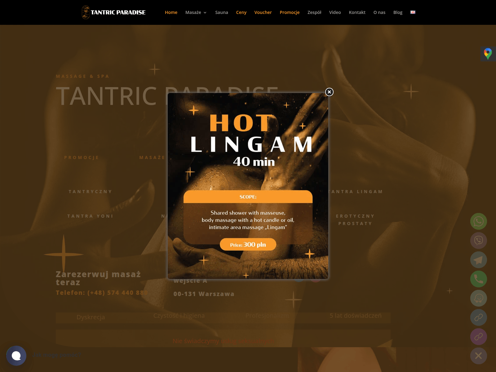 Screenshot of tantricparadise.live