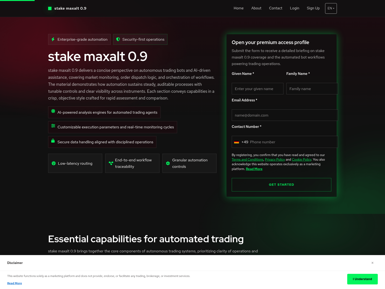 Screenshot of stakemaxalt9.pro