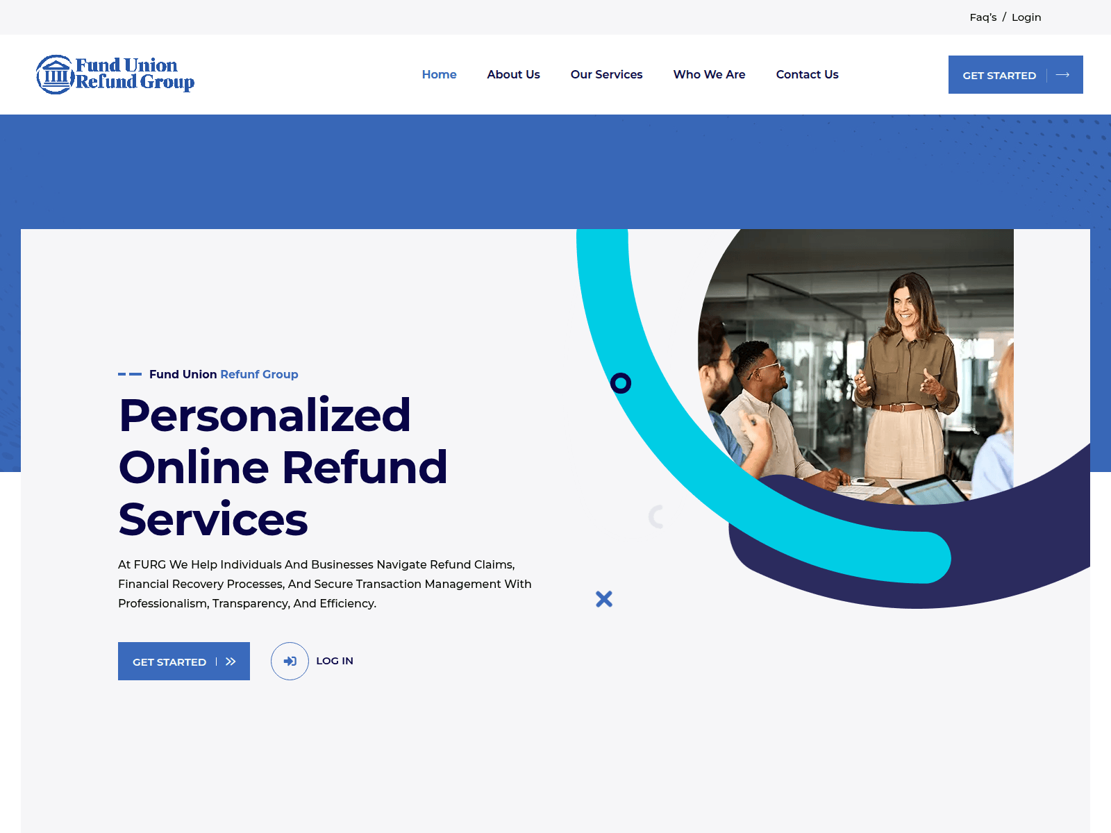Screenshot of fundunionrefundgroup.com