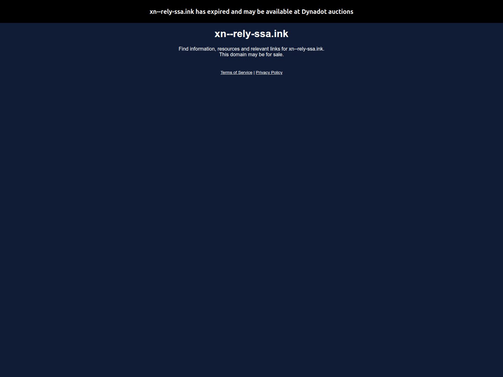Screenshot of xn--rely-ssa.ink