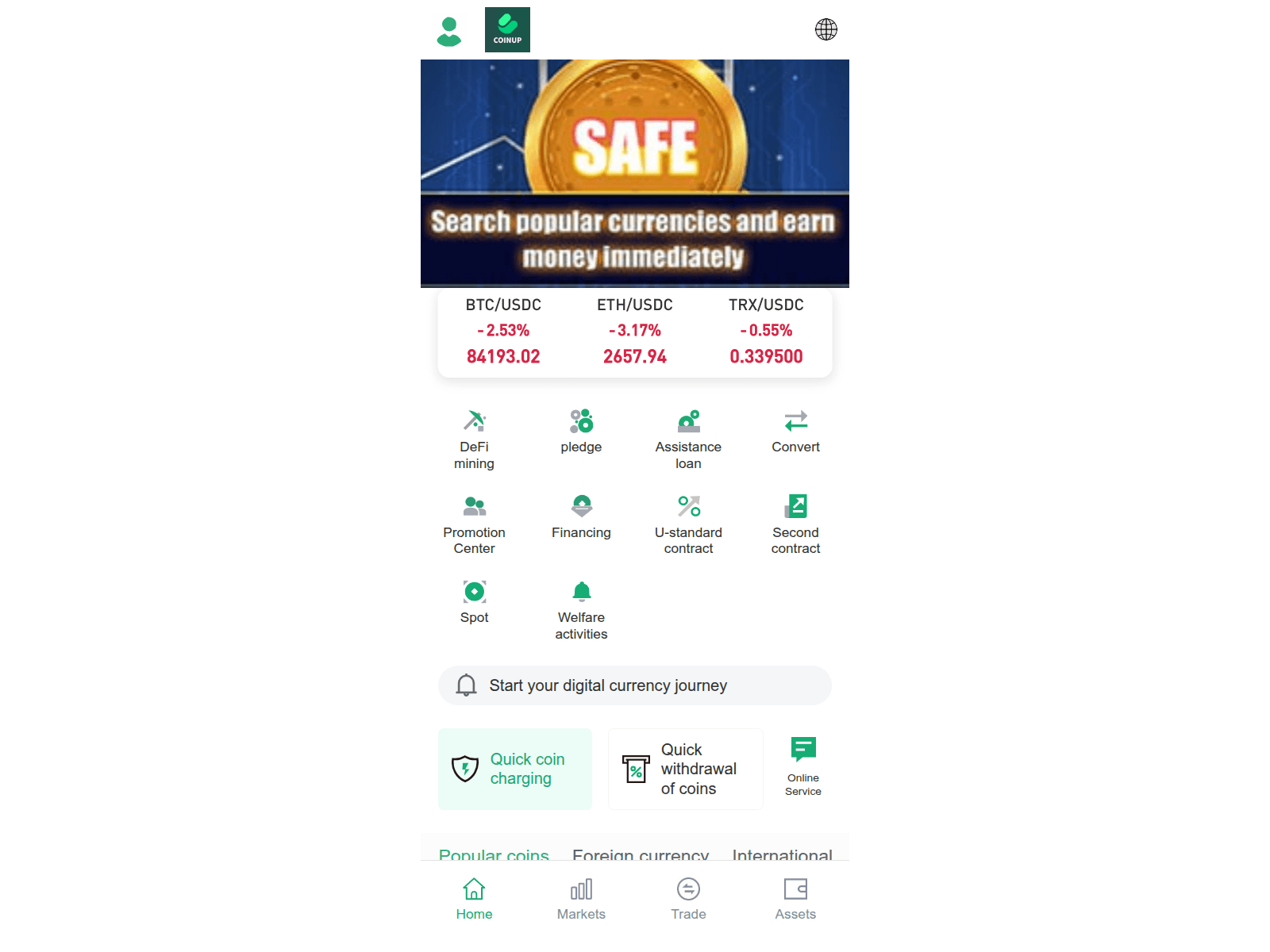 Screenshot of coinupa.com