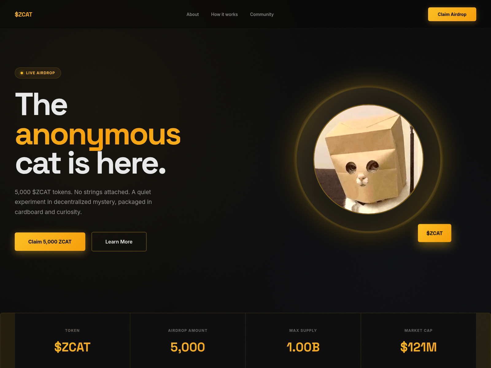 Screenshot of zcatsol.live