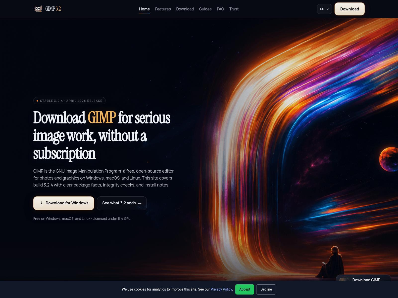 Screenshot of g-i-m-p.org