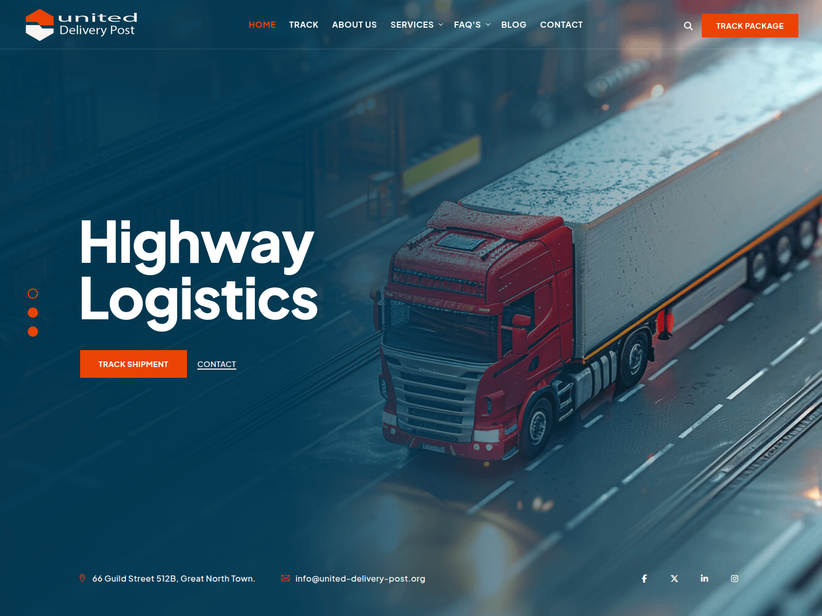 Screenshot of united-delivery-post.org