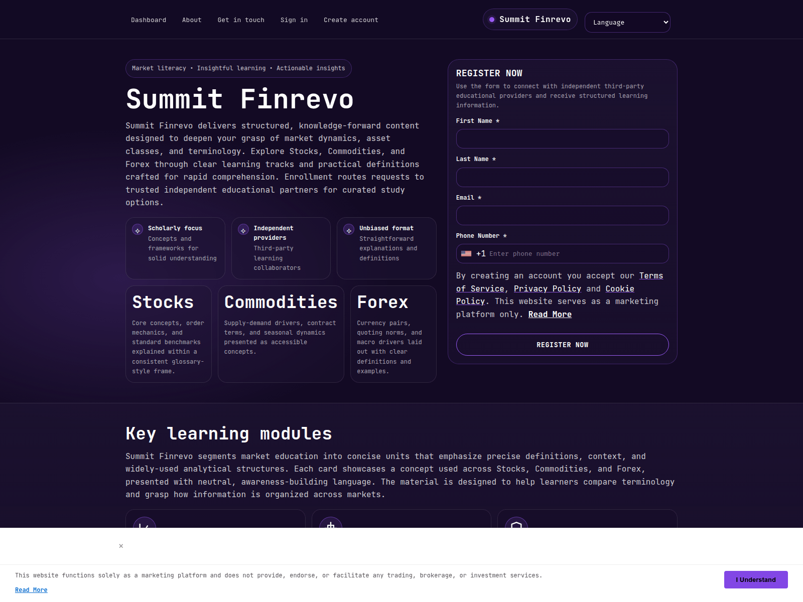 Screenshot of summitfinrevo.click