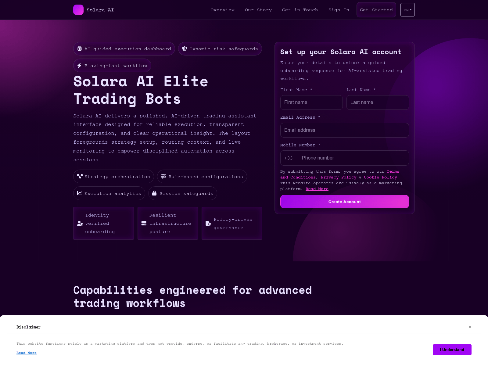Screenshot of solaraai.pro