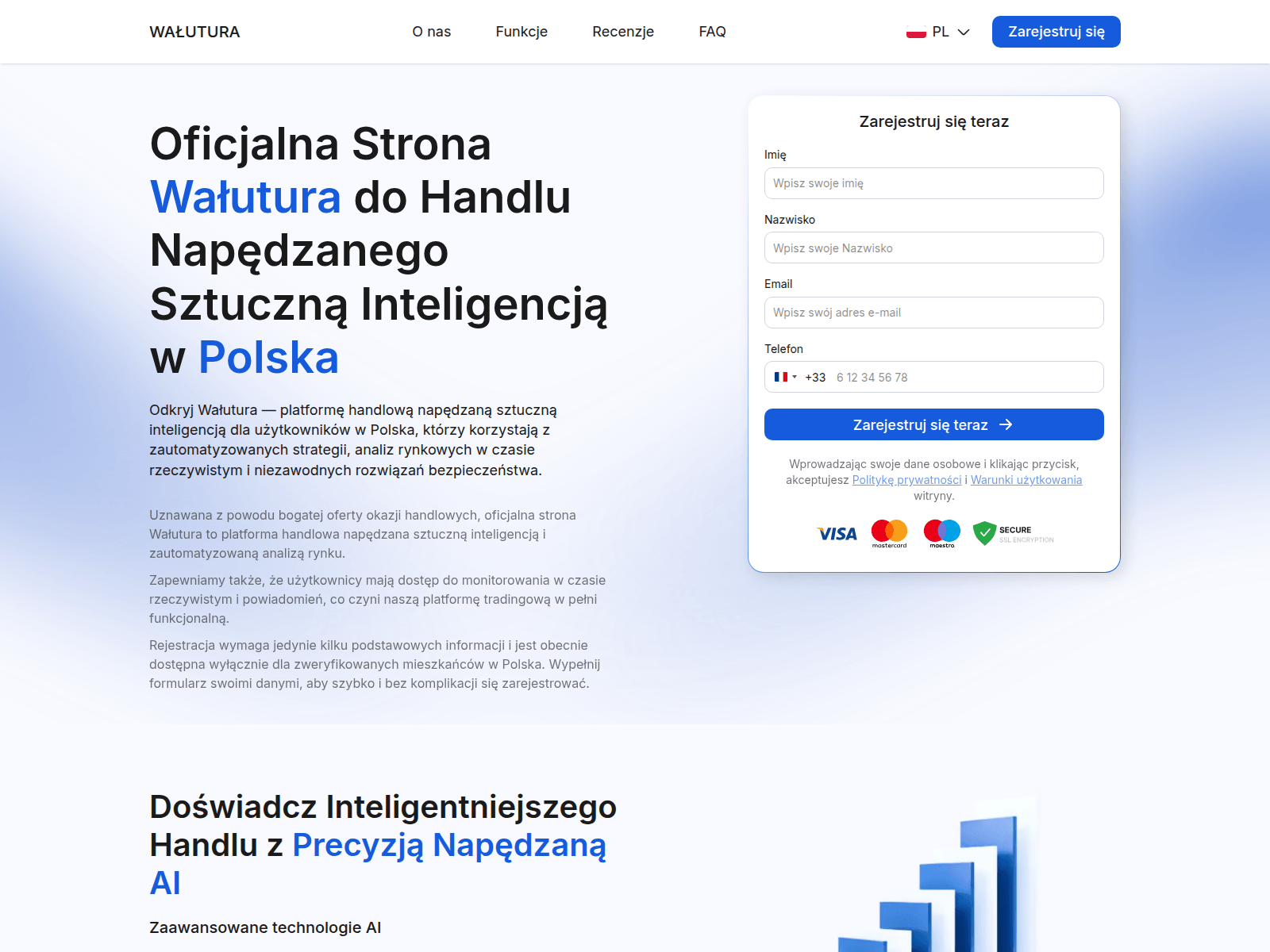 Screenshot of walutura.com