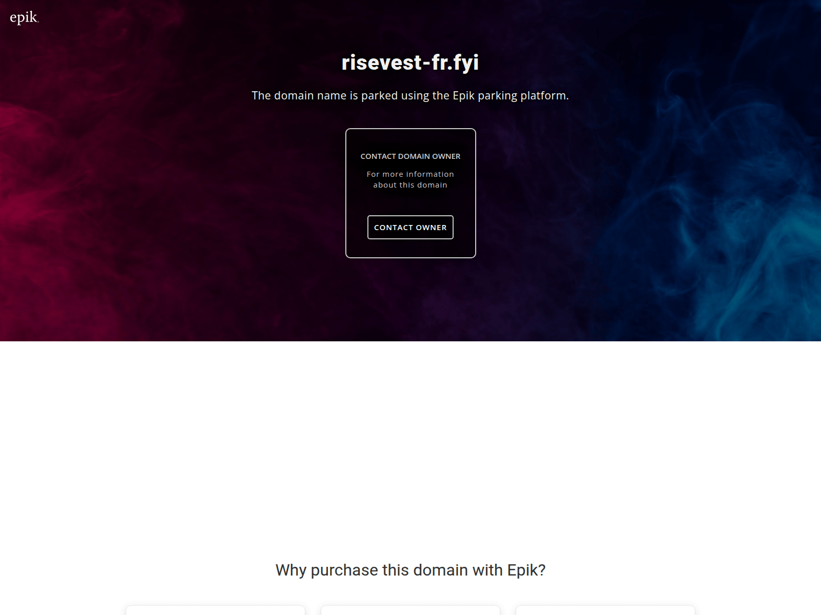 Screenshot of risevest-fr.fyi
