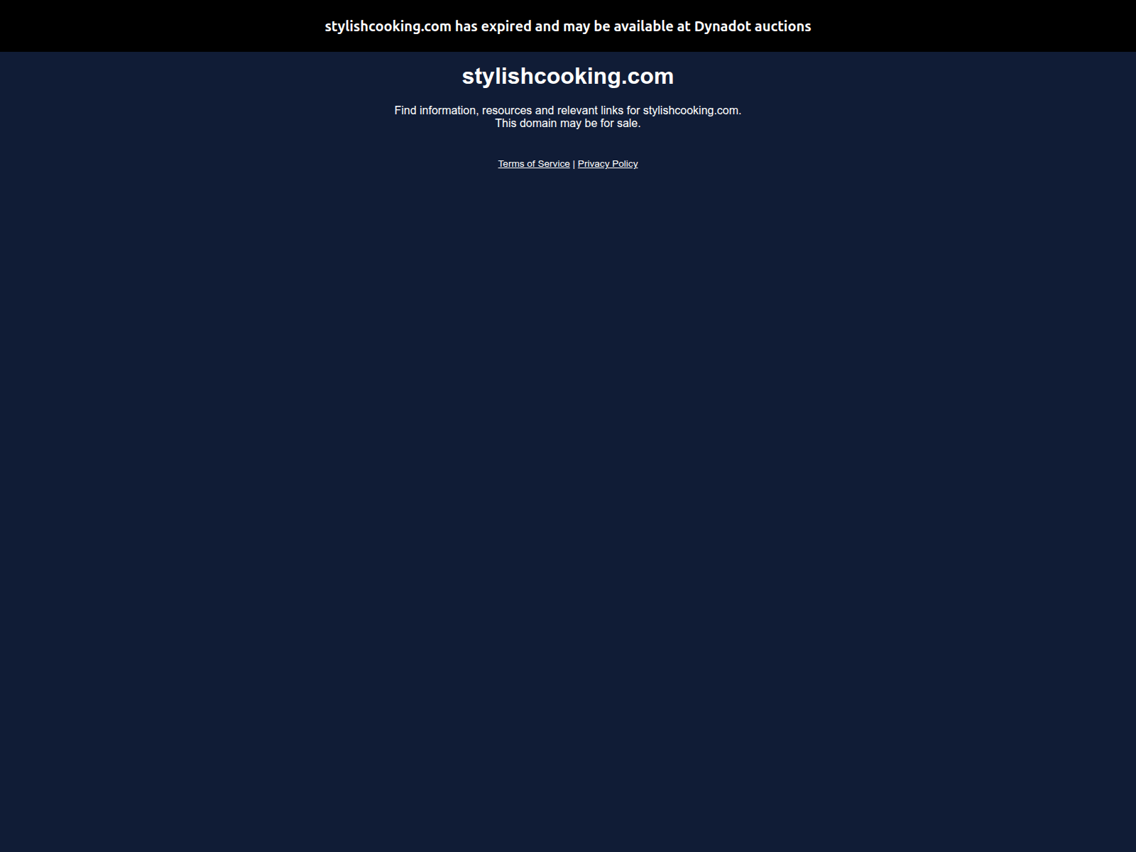 Screenshot of stylishcooking.com