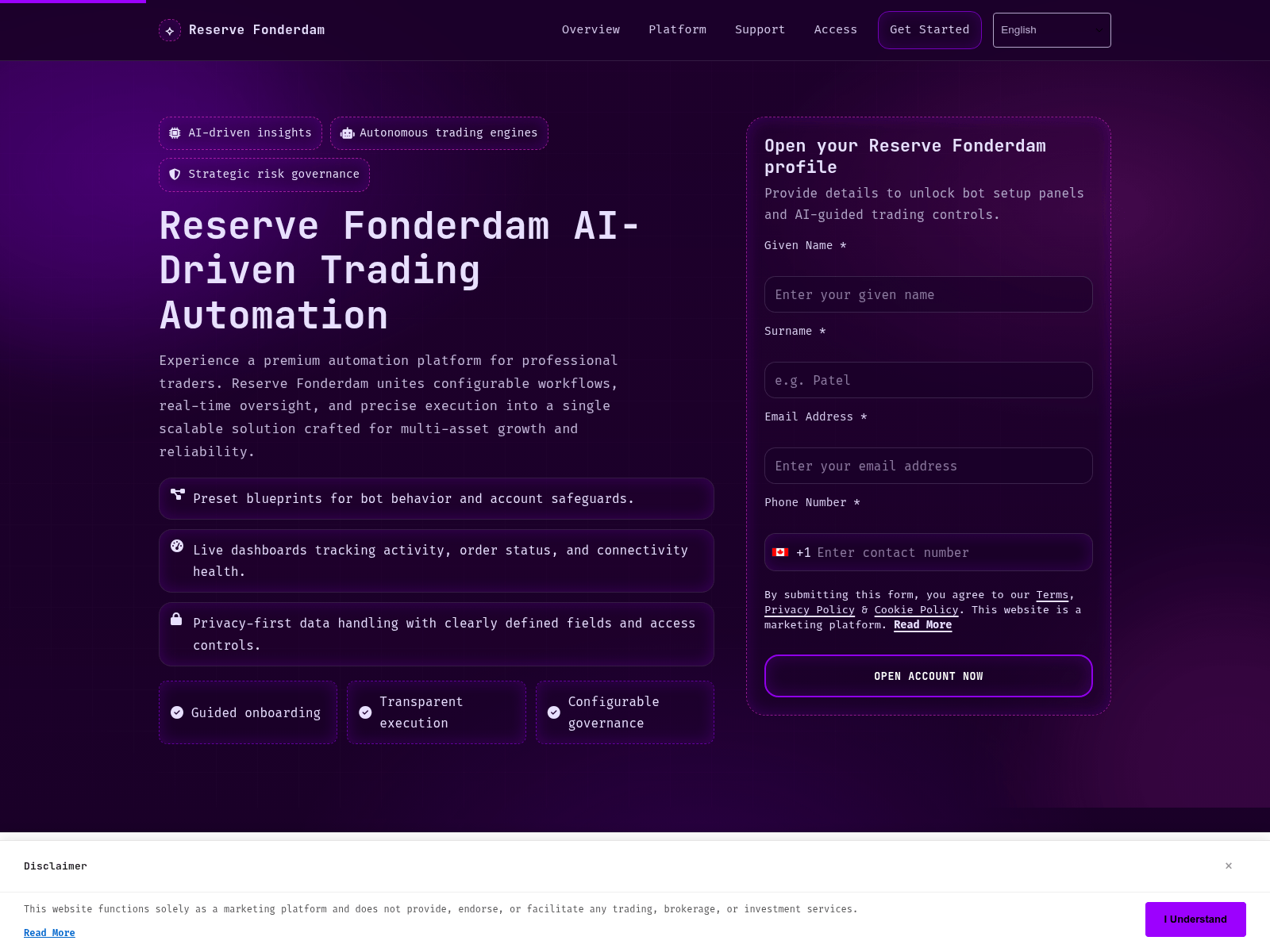 Screenshot of reservefonderdam.digital