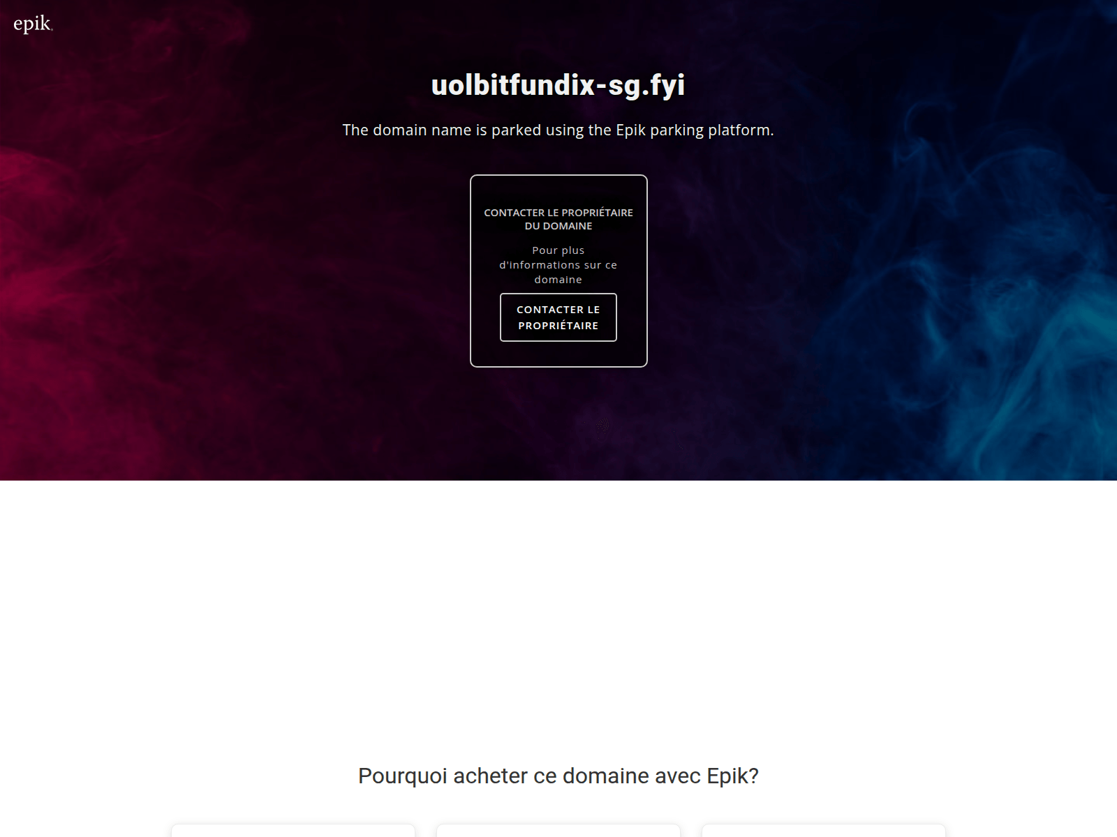 Screenshot of uolbitfundix-sg.fyi
