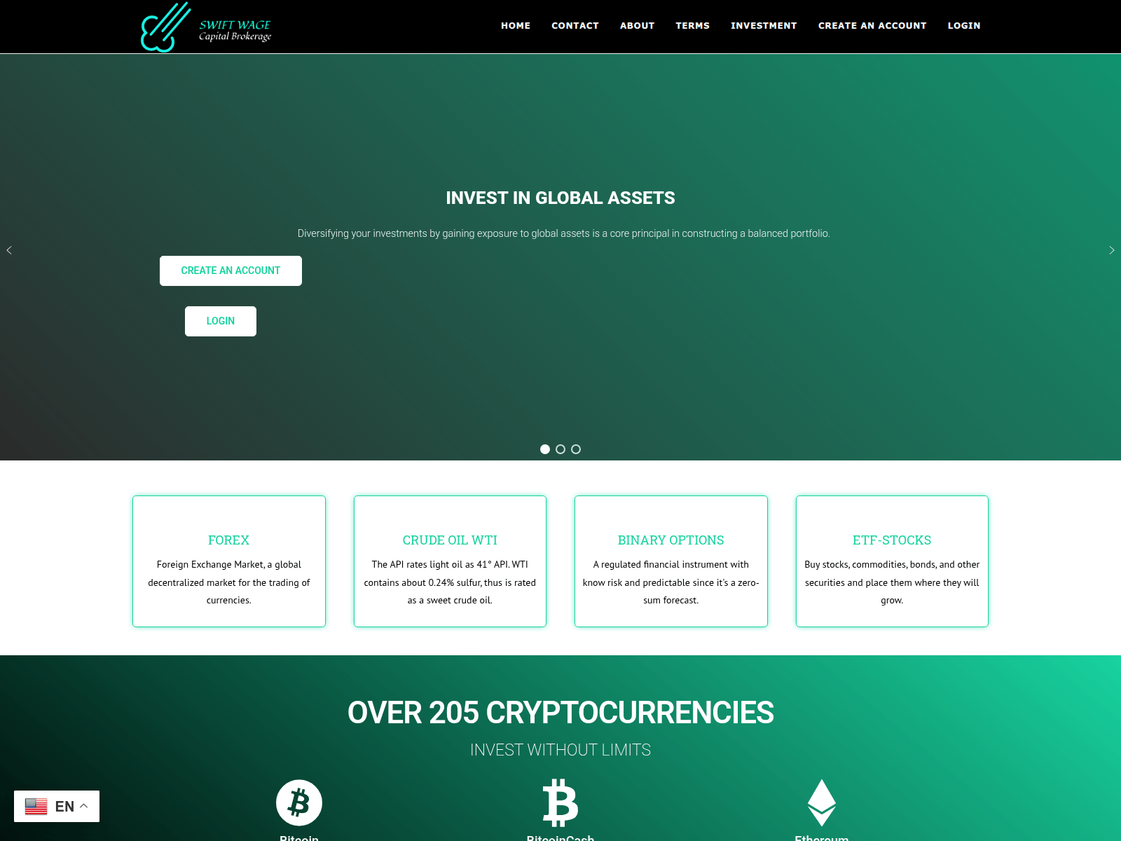 Screenshot of swiftwagecapital.com