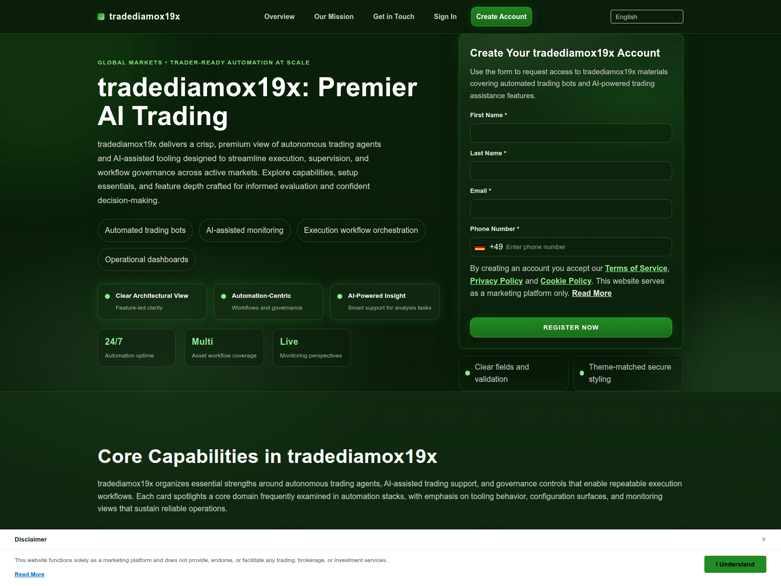 Screenshot of tradediamox19xapp.com