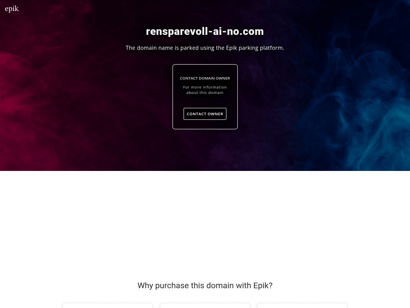 Screenshot of rensparevoll-ai-no.com