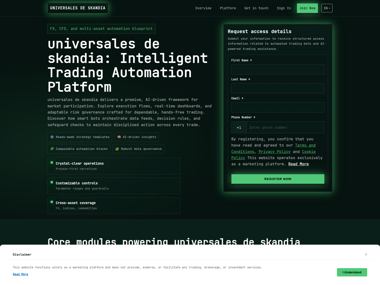 Screenshot of universalesdeskandia.pro