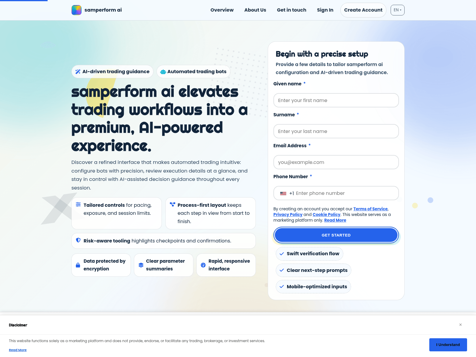 Screenshot of samperformai.digital