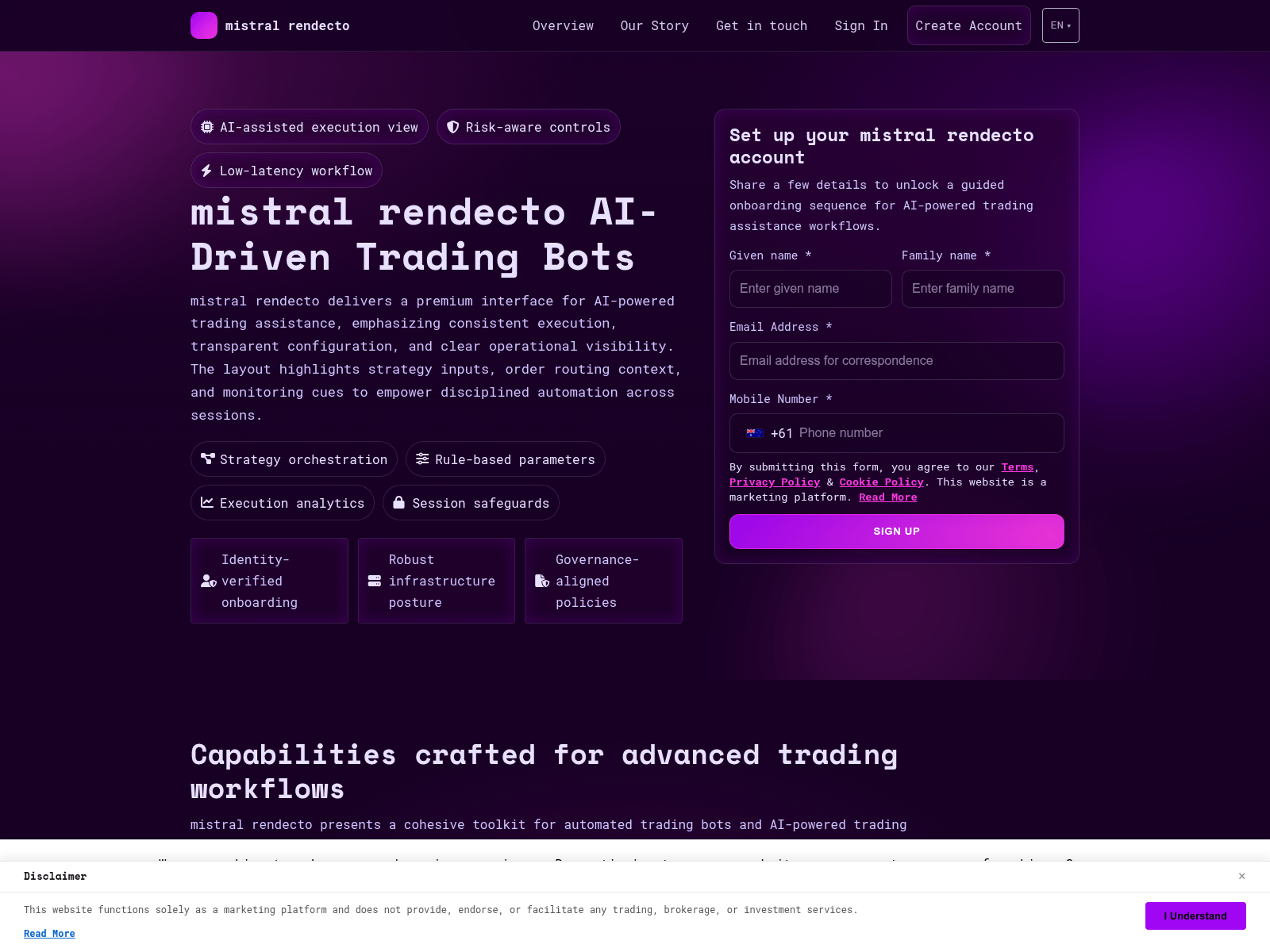 Screenshot of mistralrendecto.digital