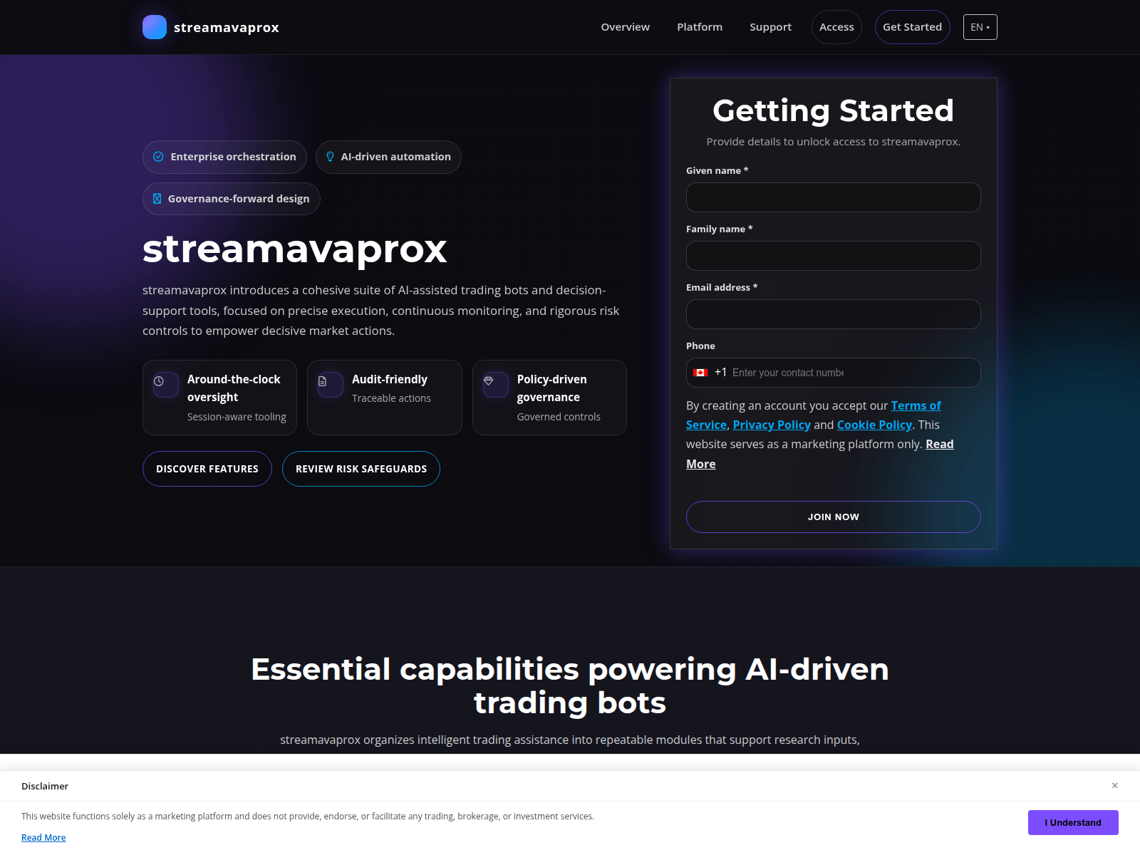 Screenshot of streamavaproxsolution.com