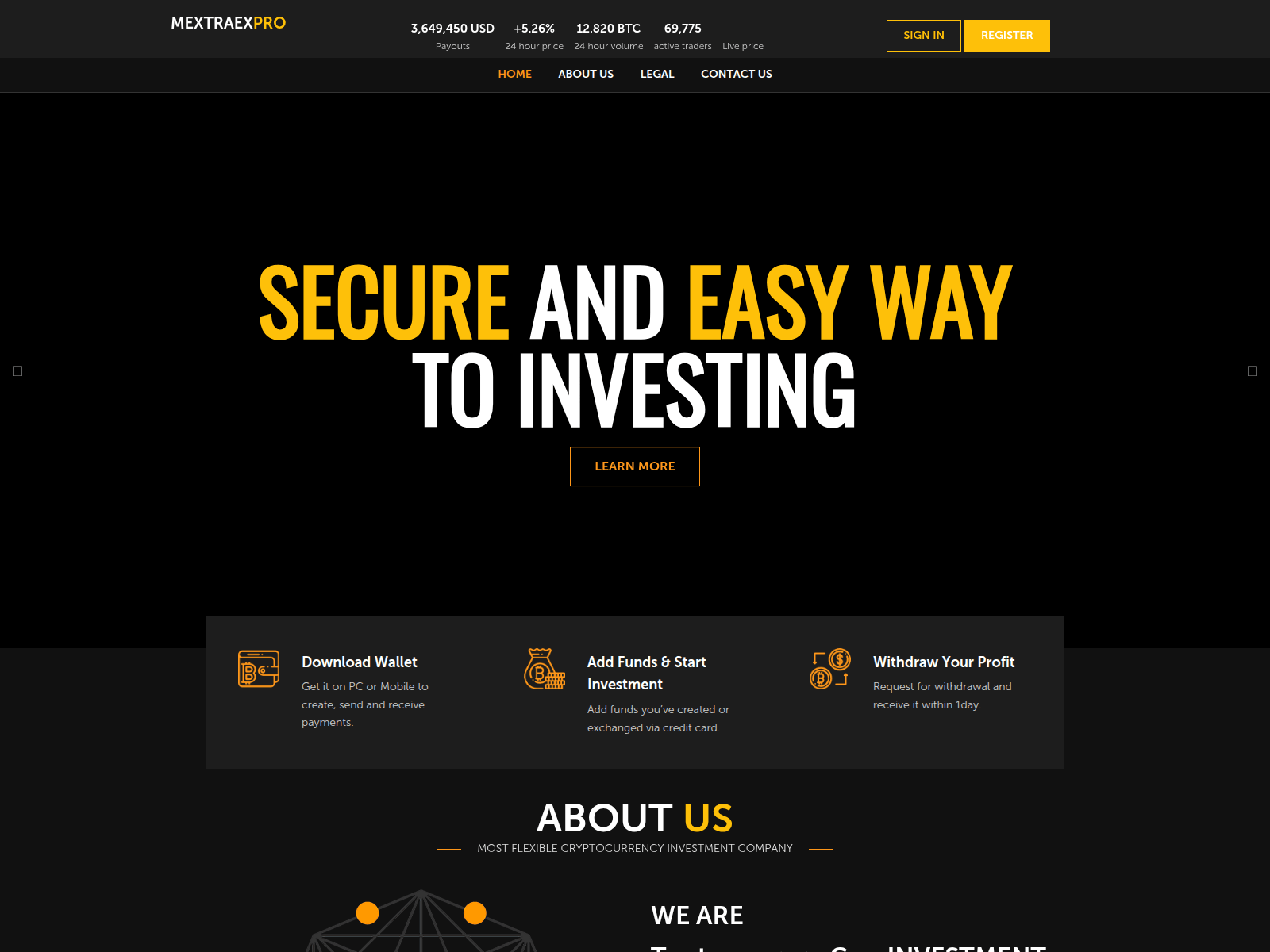 Screenshot of mextraexpro.com