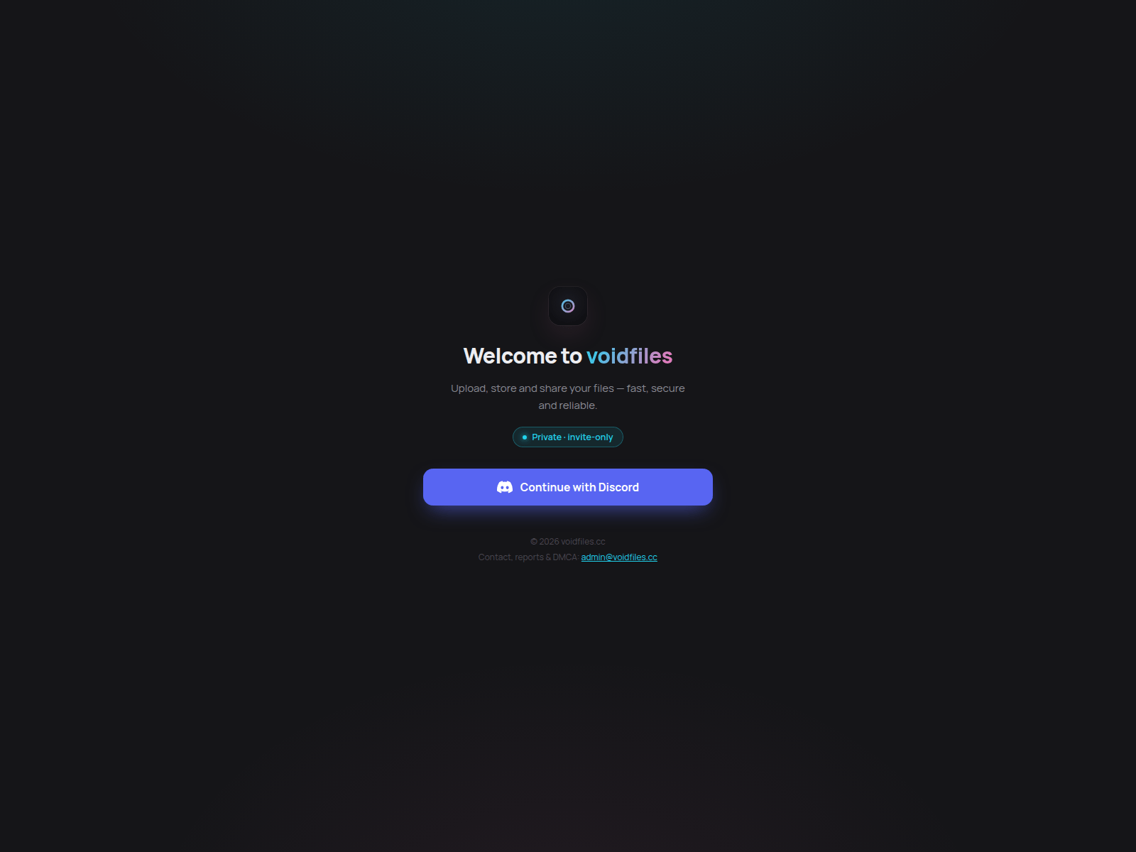 Screenshot of voidfiles.cc