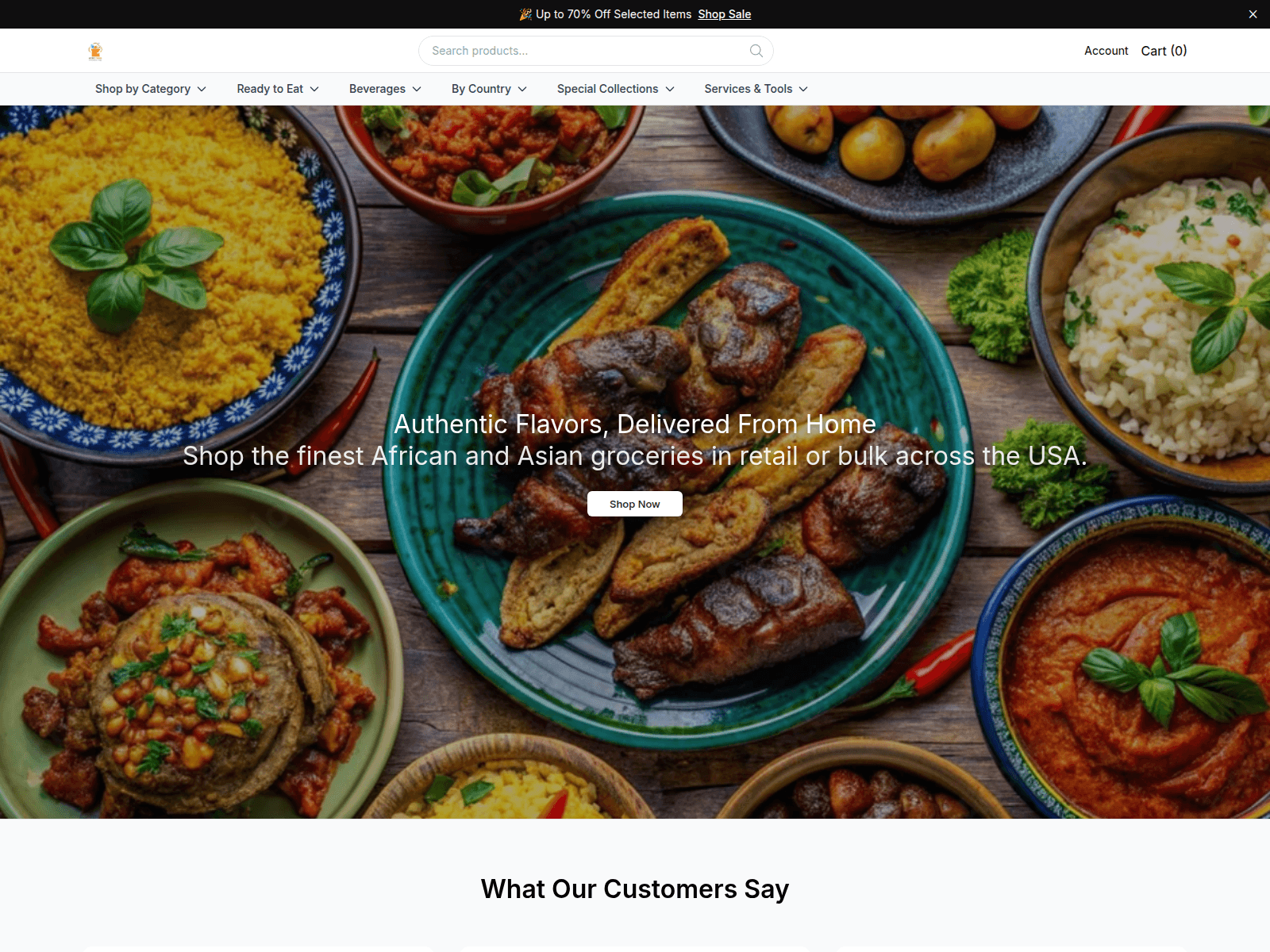 Screenshot of afroasiaadirect.shop