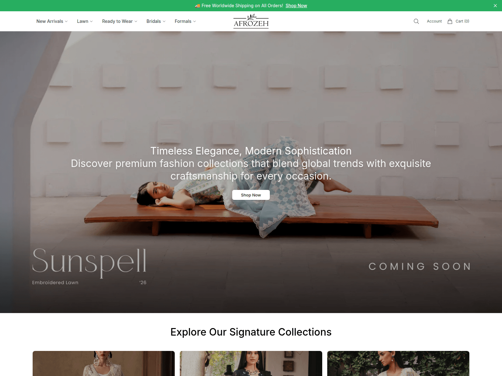 Screenshot of afrozehstudio.shop