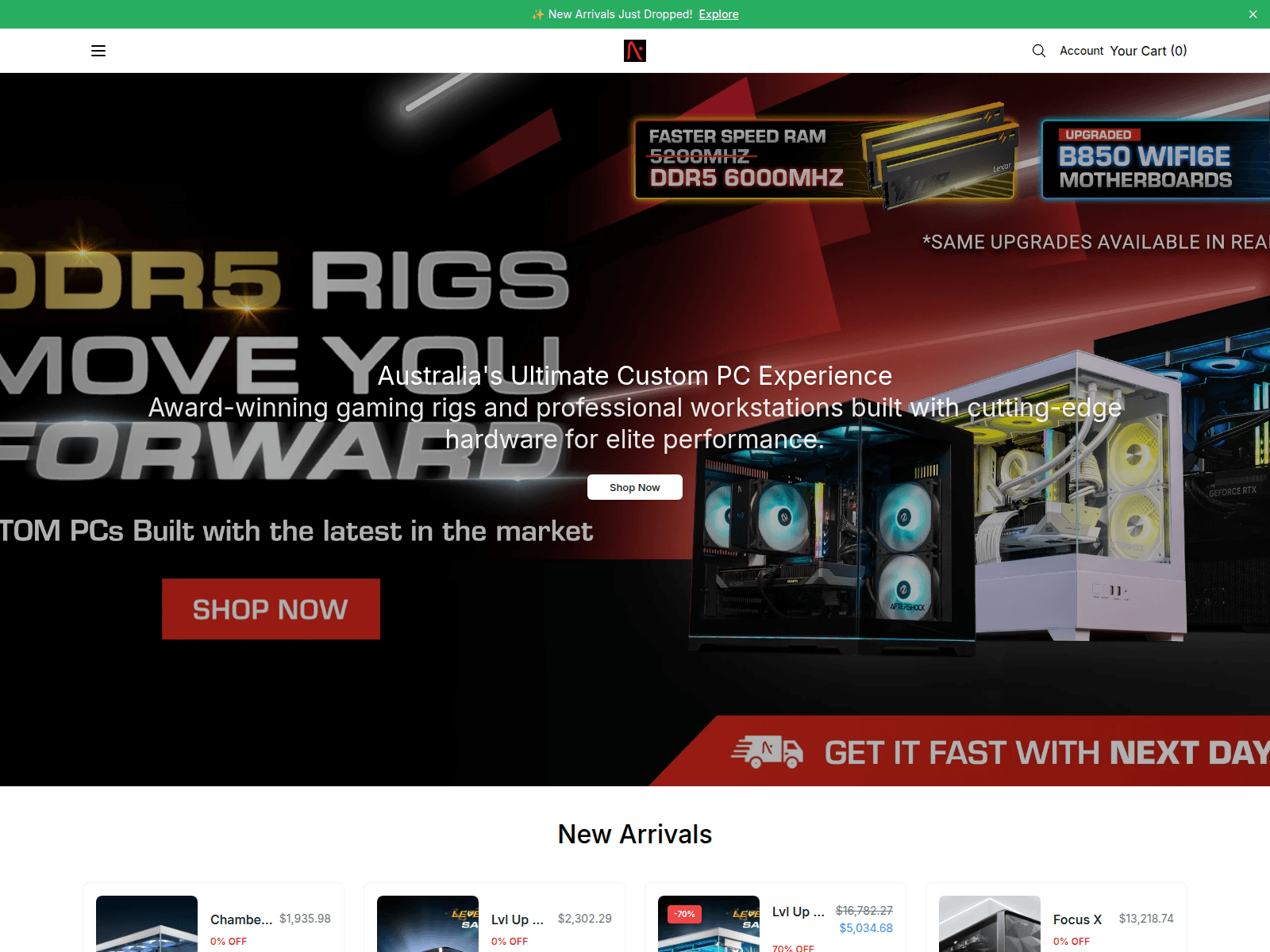 Captura de pantalla de aftershocktech.shop