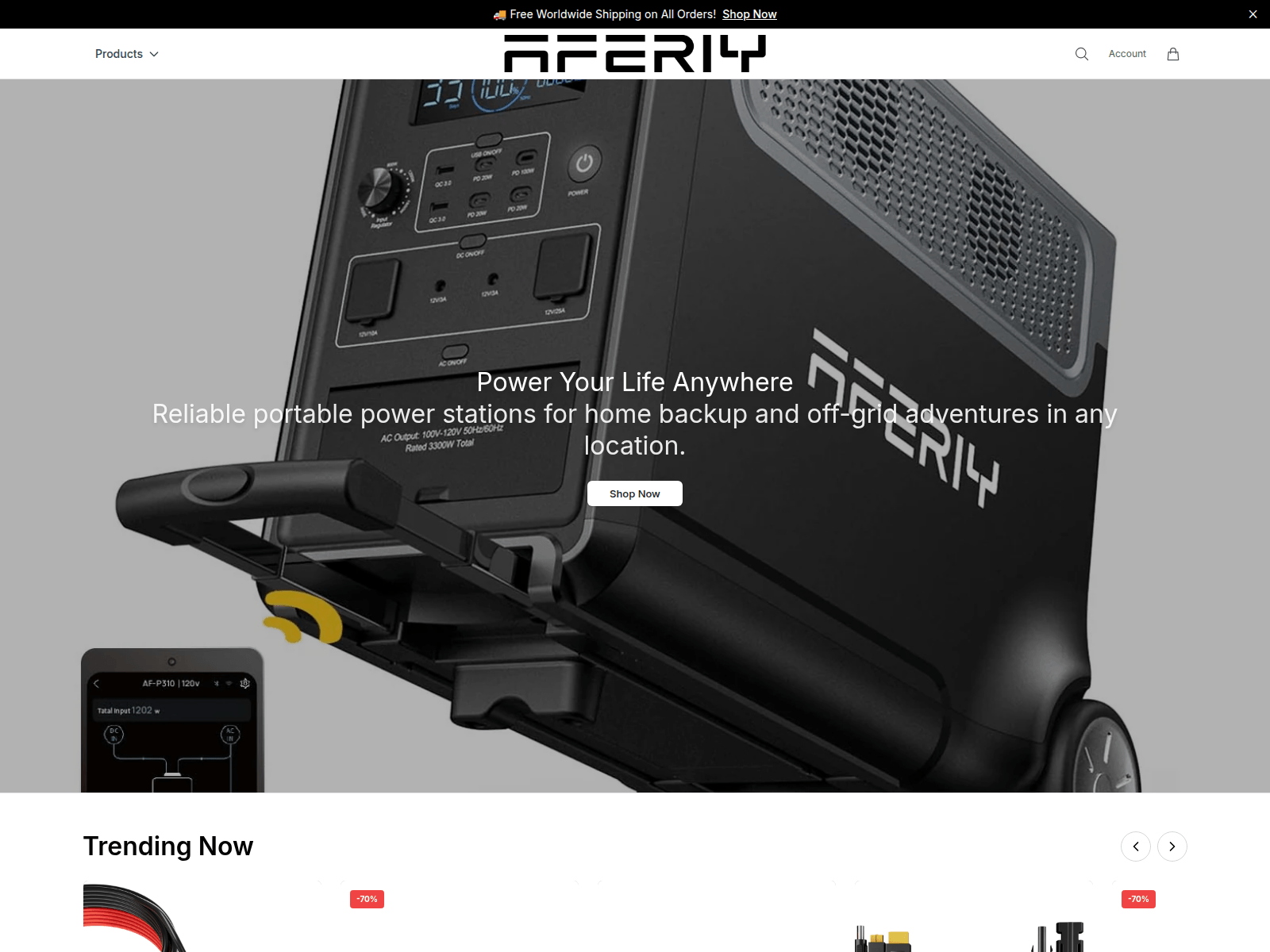 Screenshot of afycamp.shop