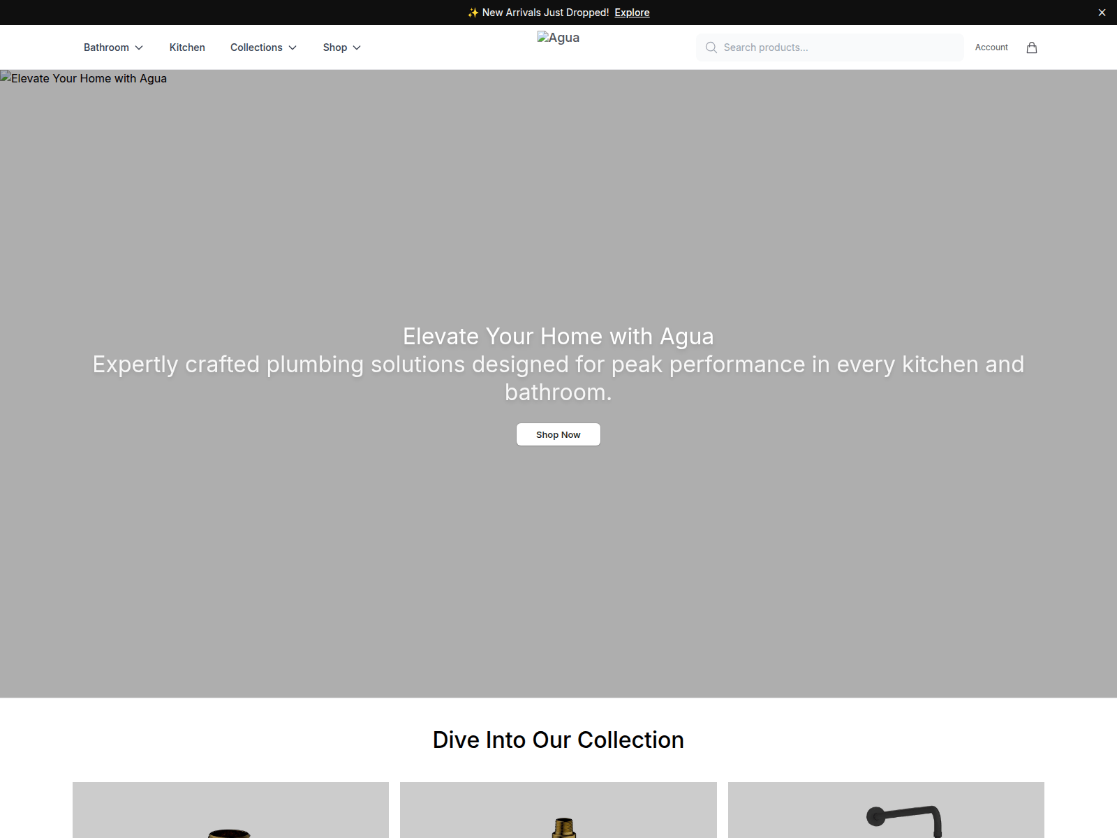 Screenshot of aguabuy.shop