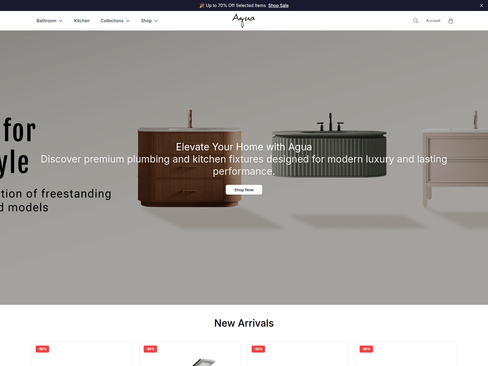 Screenshot of aguacanadahome.shop