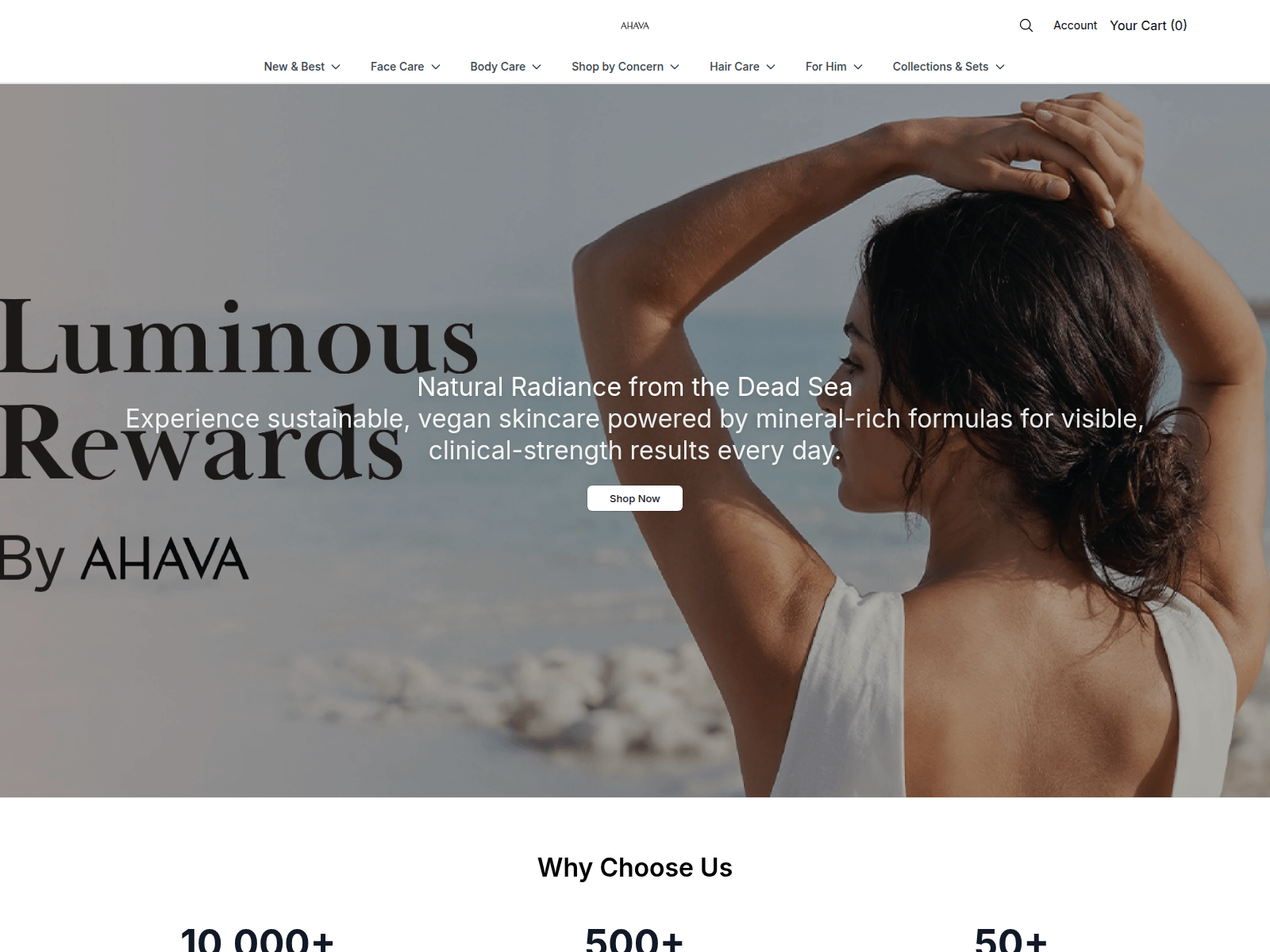 Screenshot of ahavaglow.shop