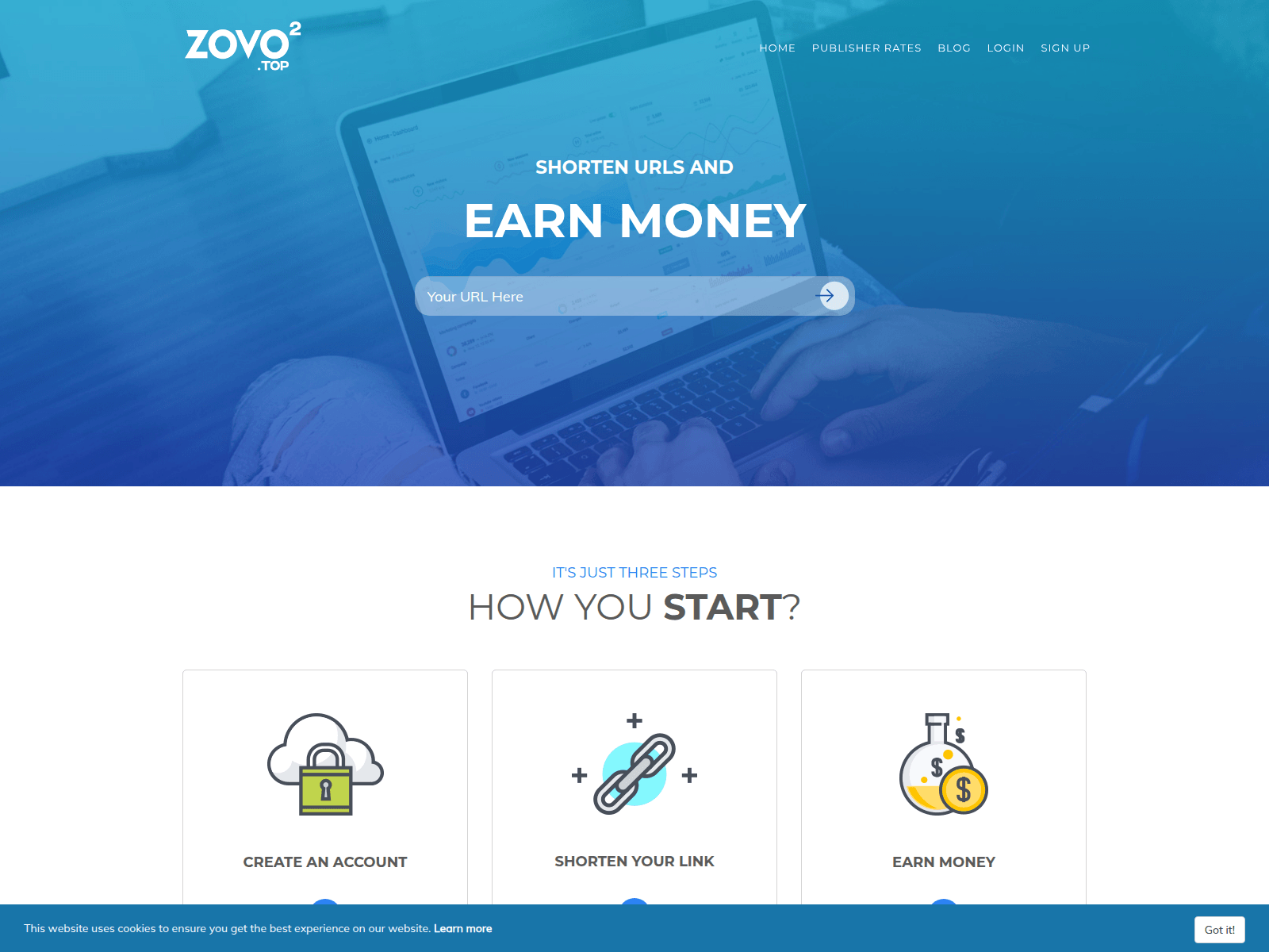 Screenshot of zovo2.top