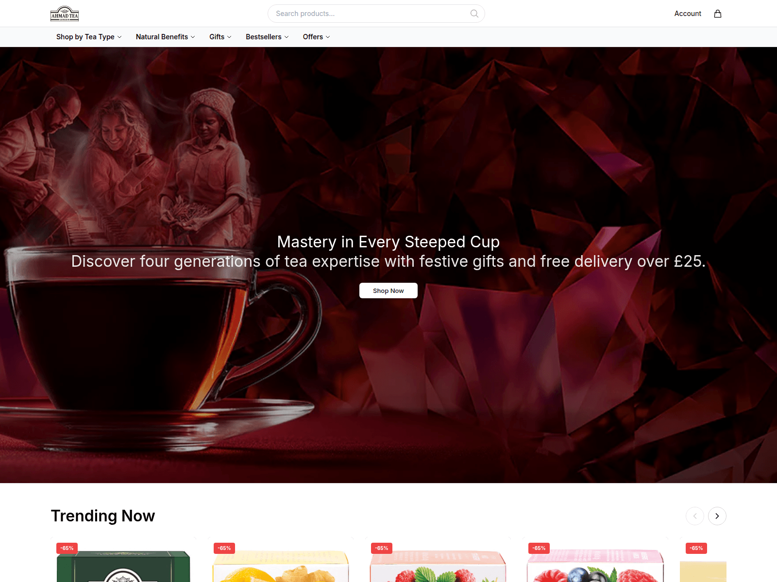Screenshot of ahmadteastore.shop