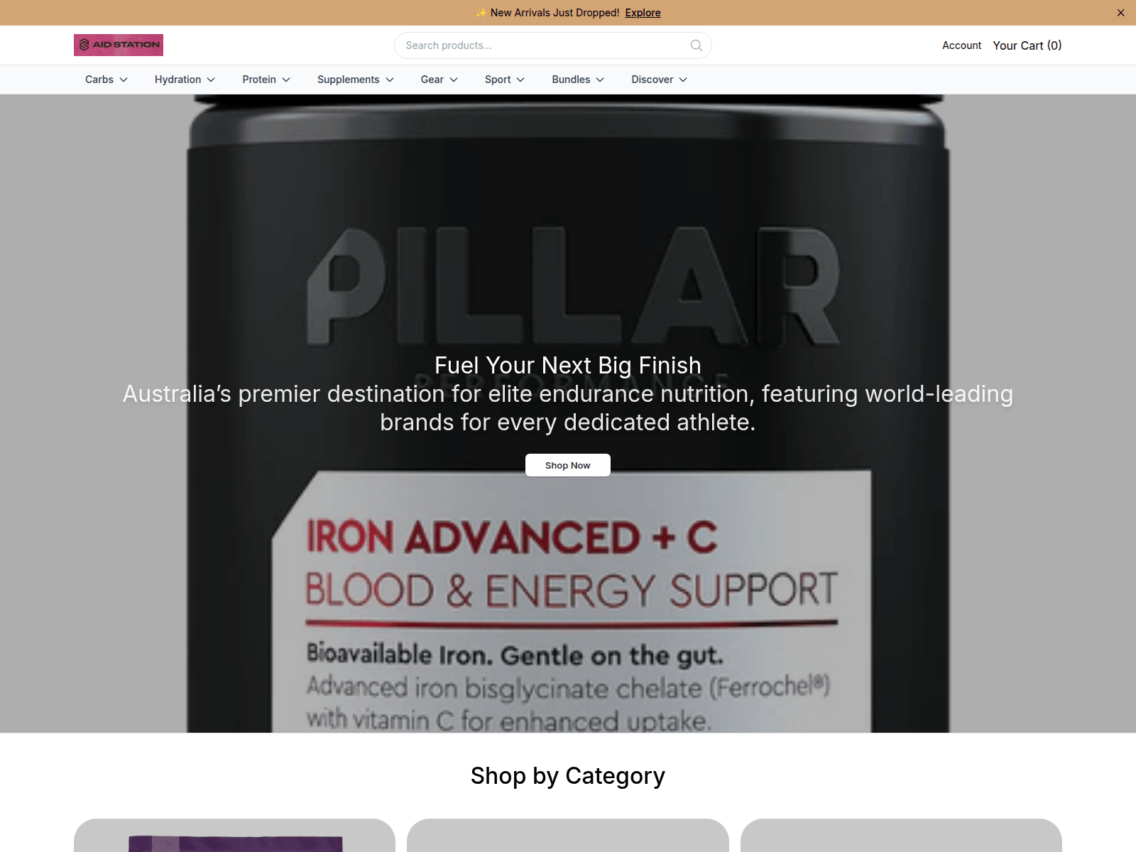 Screenshot of aidstationofficial.shop