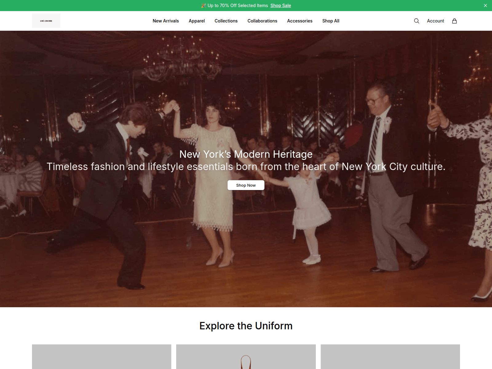Screenshot of aimeleondoreclub.shop