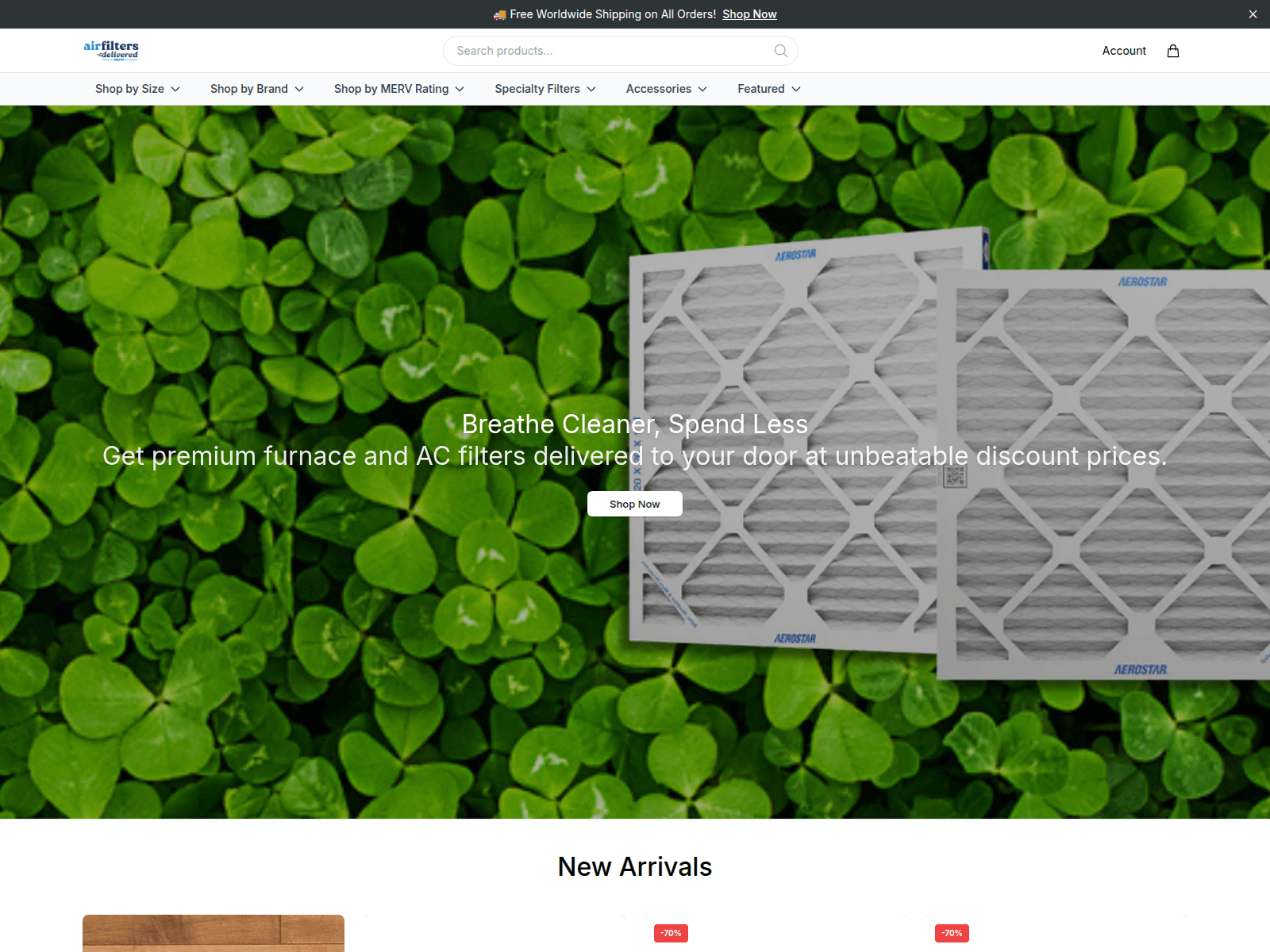 [Ekran görüntüsü] airfiltersdeliveredstore.shop
