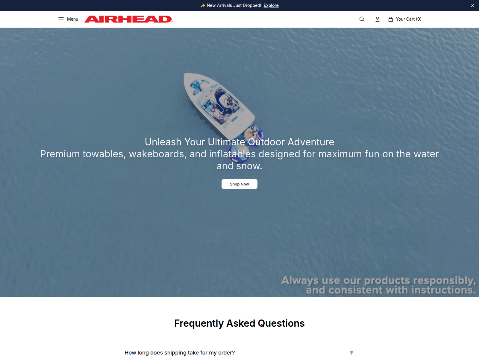 Screenshot of airheadshop.shop