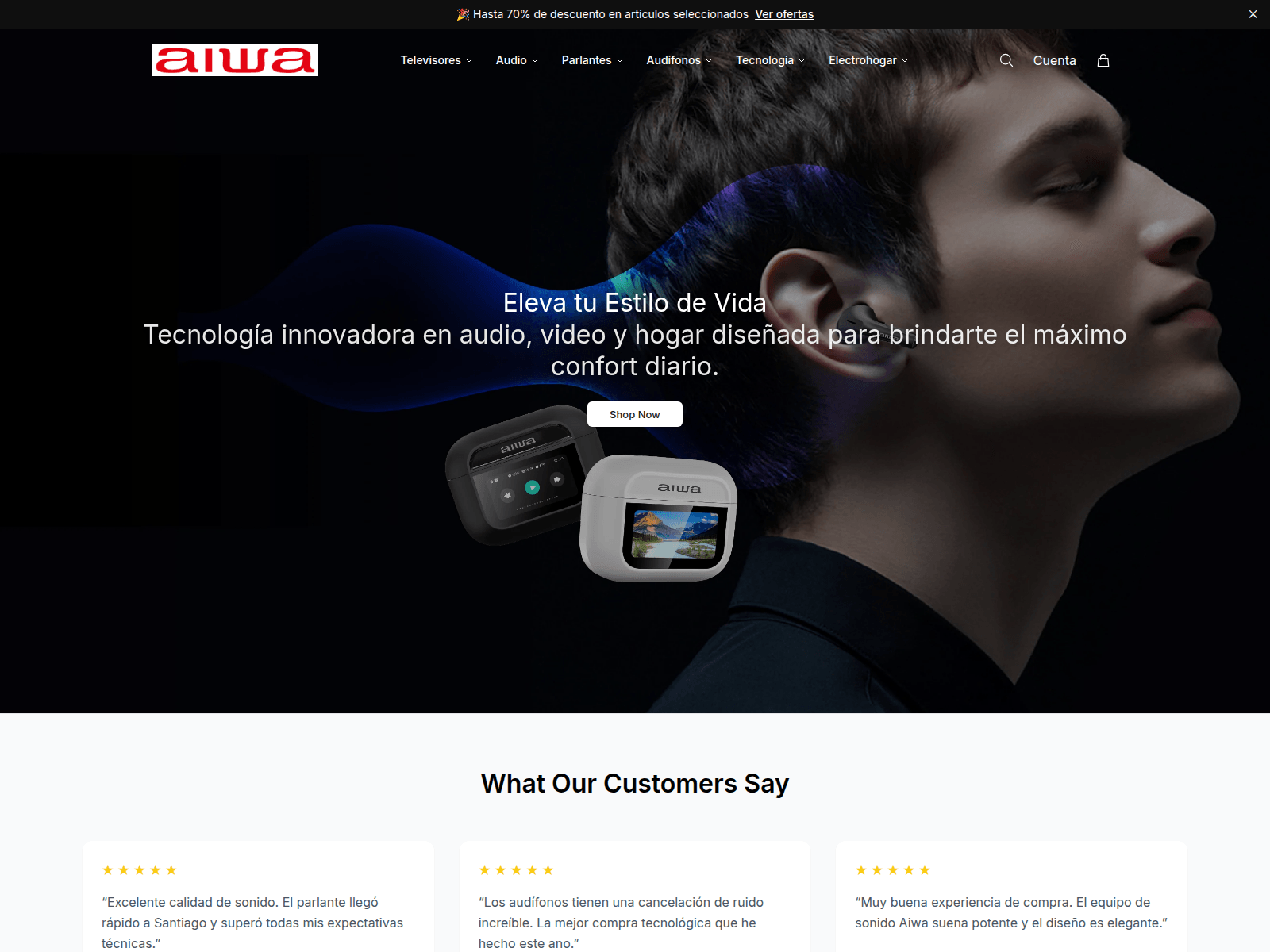 Screenshot of aiwachileworld.shop