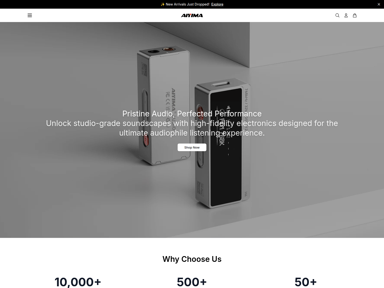 Screenshot of aiyimaelectronics.shop