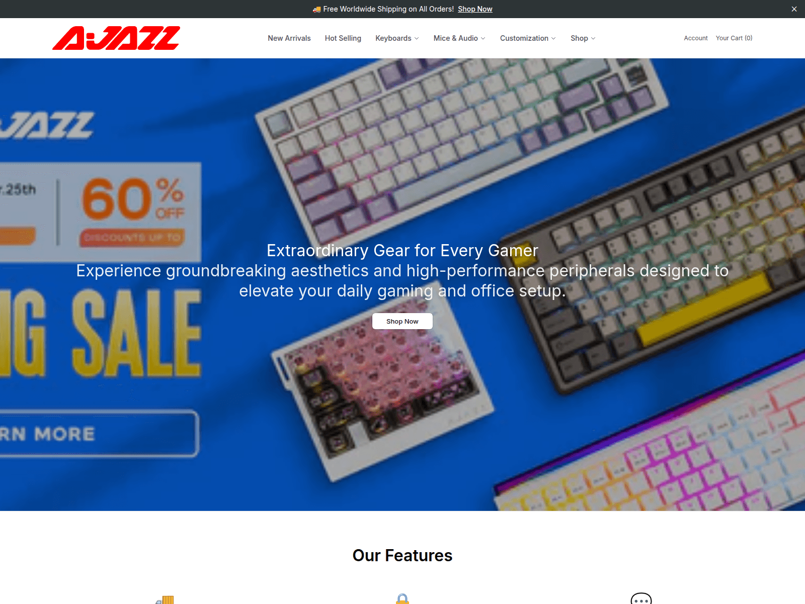 Screenshot of ajazzshop.shop