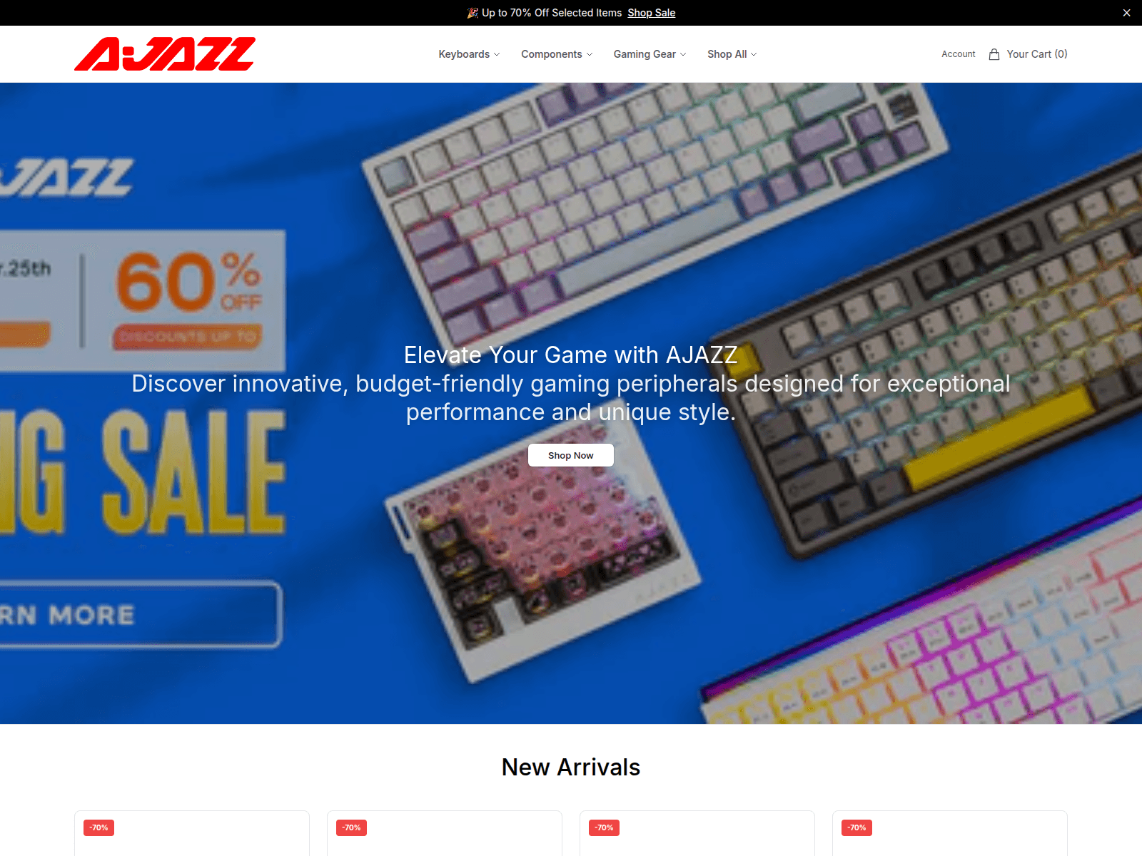 Screenshot of ajpro.shop