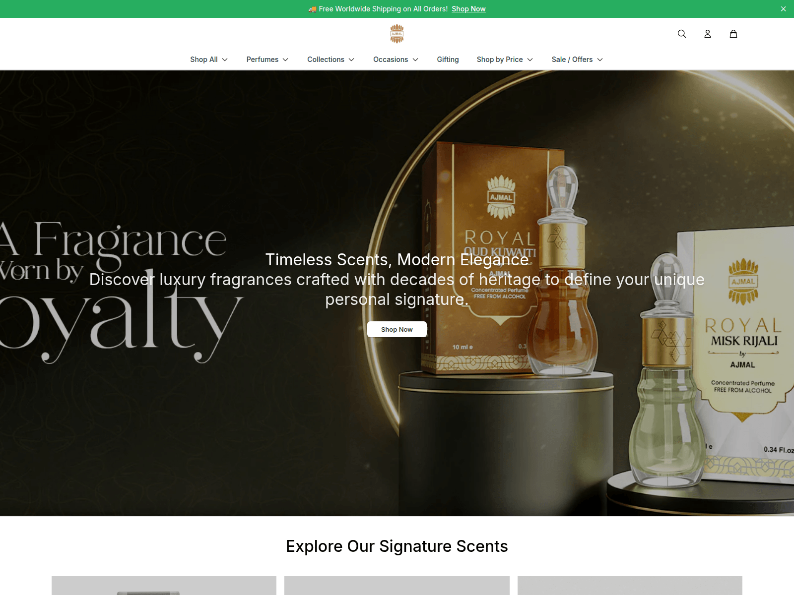 Screenshot of ajmora.shop