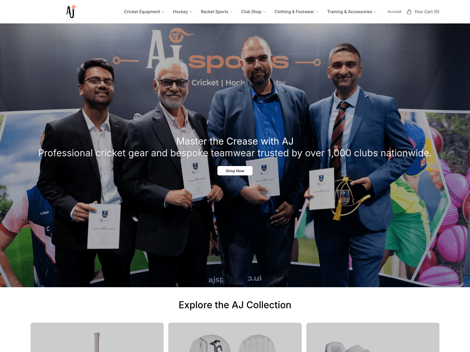 Screenshot of ajsportshub.shop