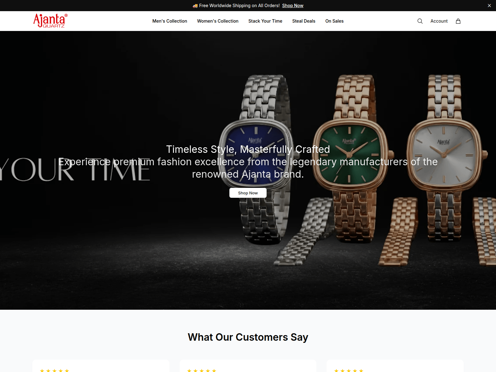 Screenshot of ajantawatchcompanyjewelry.shop