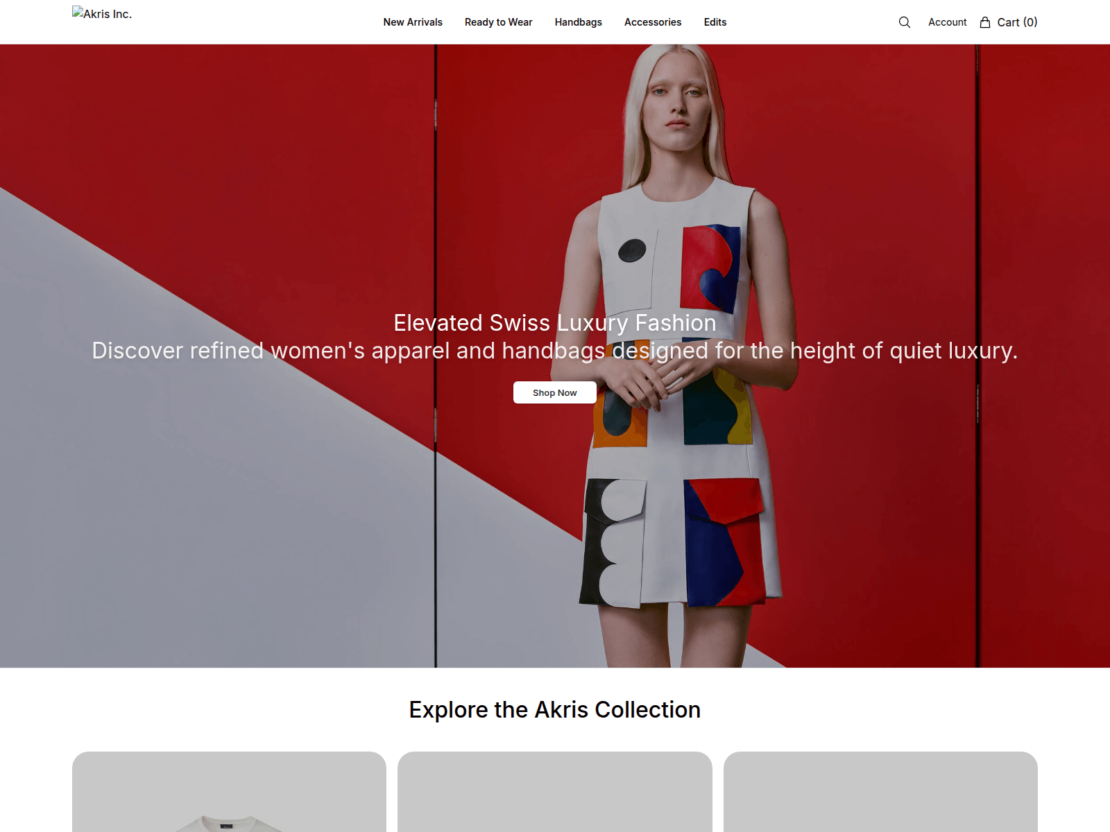 Screenshot of akrisboutique.shop