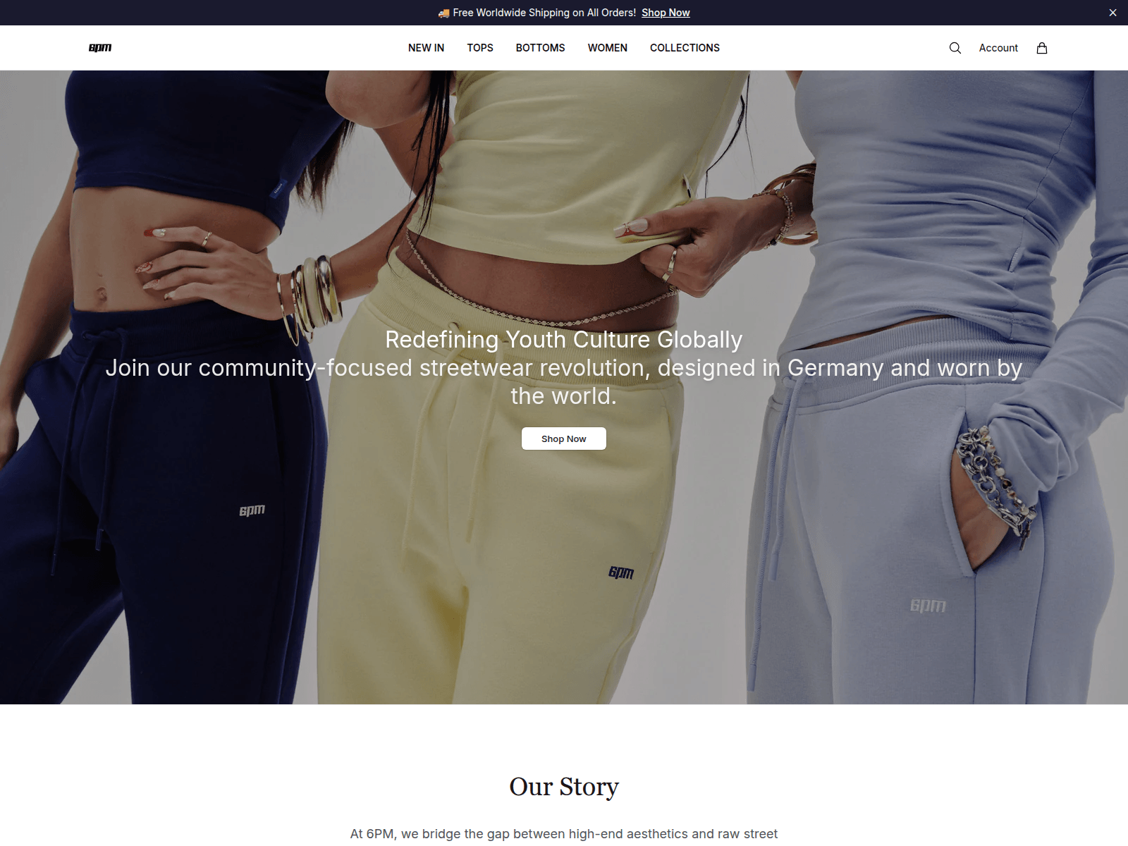 Screenshot of aftersixstore.shop