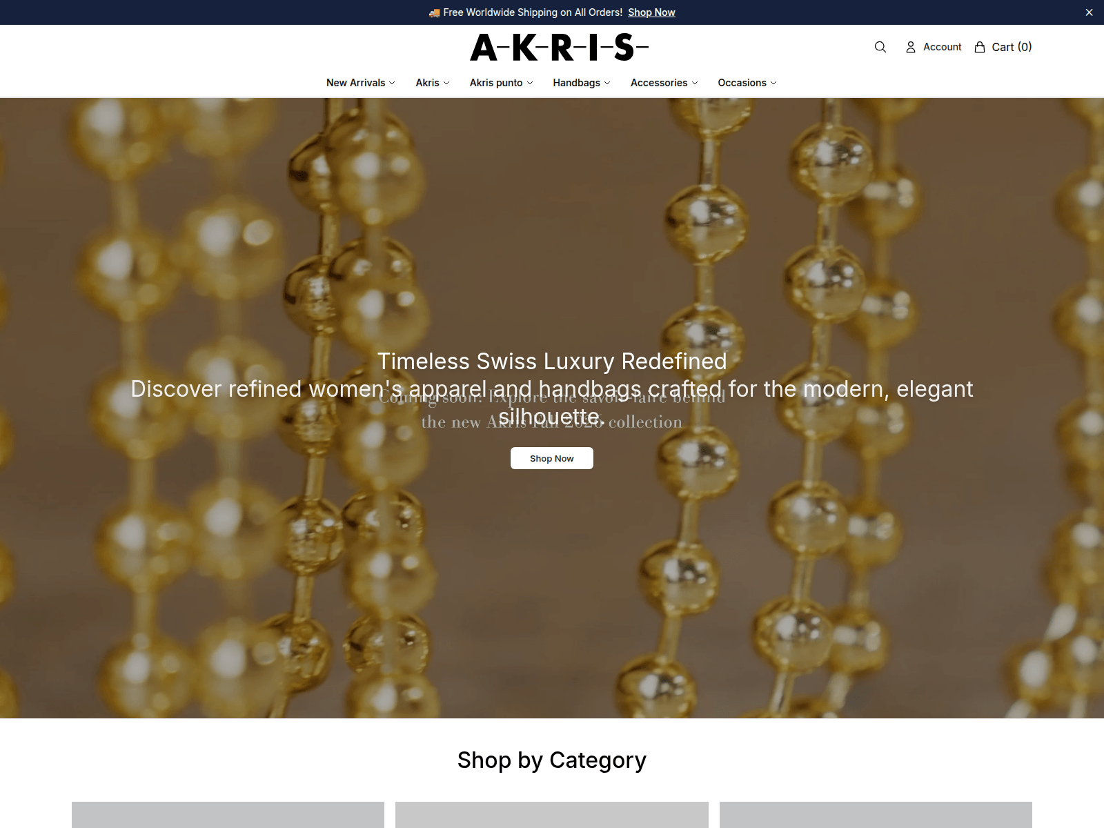 Screenshot of akriswear.shop